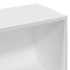 Estantería de madera de ingeniería blanca 57x28,5x141