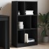 Estantería madera de ingeniería negro 57x28,5x107,5
