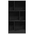 Estantería madera de ingeniería negro 57x28,5x107,5
