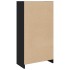 Estantería madera de ingeniería negro 57x28,5x107,5