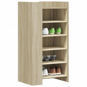 Mueble zapatero madera ingeniería roble Sonoma 52x37,5x100