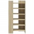 Mueble zapatero madera ingeniería roble Sonoma 52x37,5x100