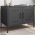 Mueble de TV acero negro 68x39x50,5