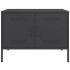 Mueble de TV acero negro 68x39x50,5