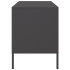 Mueble de TV acero negro 68x39x50,5