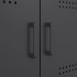 Mueble de TV acero negro 68x39x50,5