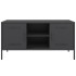 Mueble para TV de acero negro 100,5x39x50,5