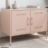 Mueble de TV acero rosa 68x39x50,5