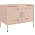Mueble de TV acero rosa 68x39x50,5