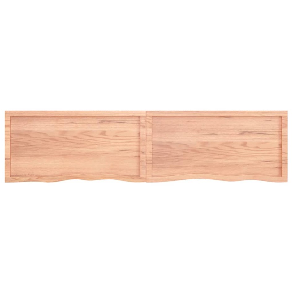 Estante pared madera roble tratada marrón claro 200x50x(2-6)