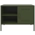 Mueble de TV de acero verde oliva 68x39x50,5