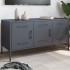 Mueble de TV de acero gris antracita 100,5x39x50,5