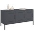 Mueble de TV de acero gris antracita 100,5x39x50,5