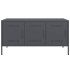 Mueble de TV de acero gris antracita 100,5x39x50,5