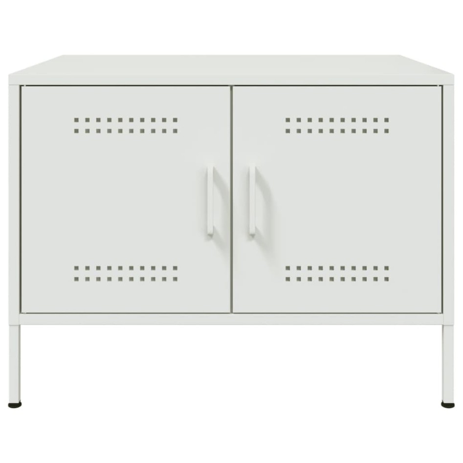 Mesa de centro acero blanco 68x50x50,5