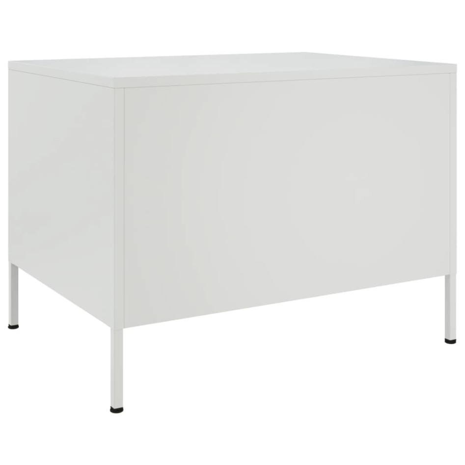 Mesa de centro acero blanco 68x50x50,5