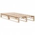 Estructura de cama sin colchón madera maciza pino 75x190