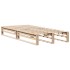 Estructura de cama sin colchón madera maciza de pino 90x190