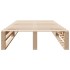 Estructura de cama sin colchón madera maciza de pino 90x190
