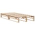 Estructura de cama sin colchón madera maciza de pino 90x190