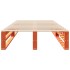 Estructura de cama sin colchón madera maciza marrón 90x190