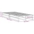 Estructura de cama sin colchón madera maciza marrón 90x190