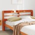 Cabecero de cama con estantes madera maciza pino marrón 160