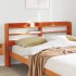 Cabecero de cama con estantes madera maciza pino marrón 140