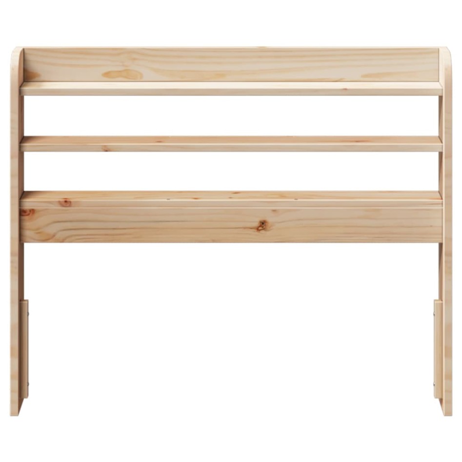 Cabecero de cama con estantes madera maciza de pino 100