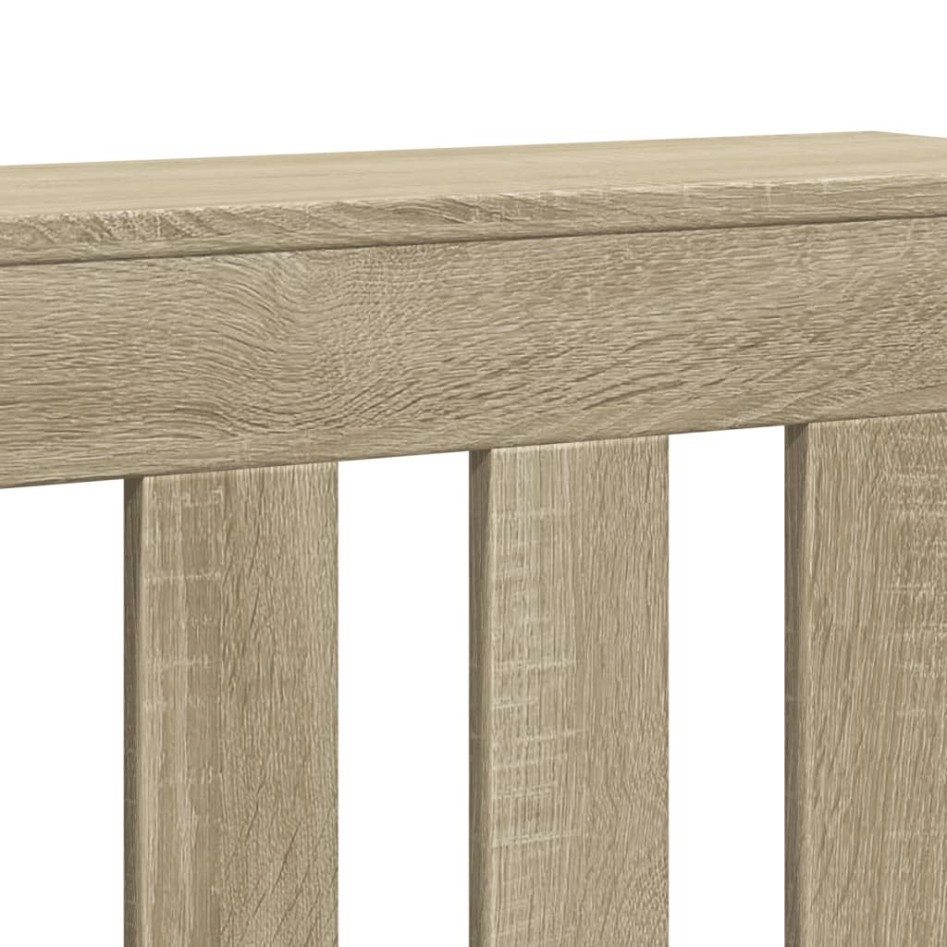 Cubierta de radiador madera ingeniería roble Sonoma 78x20x82