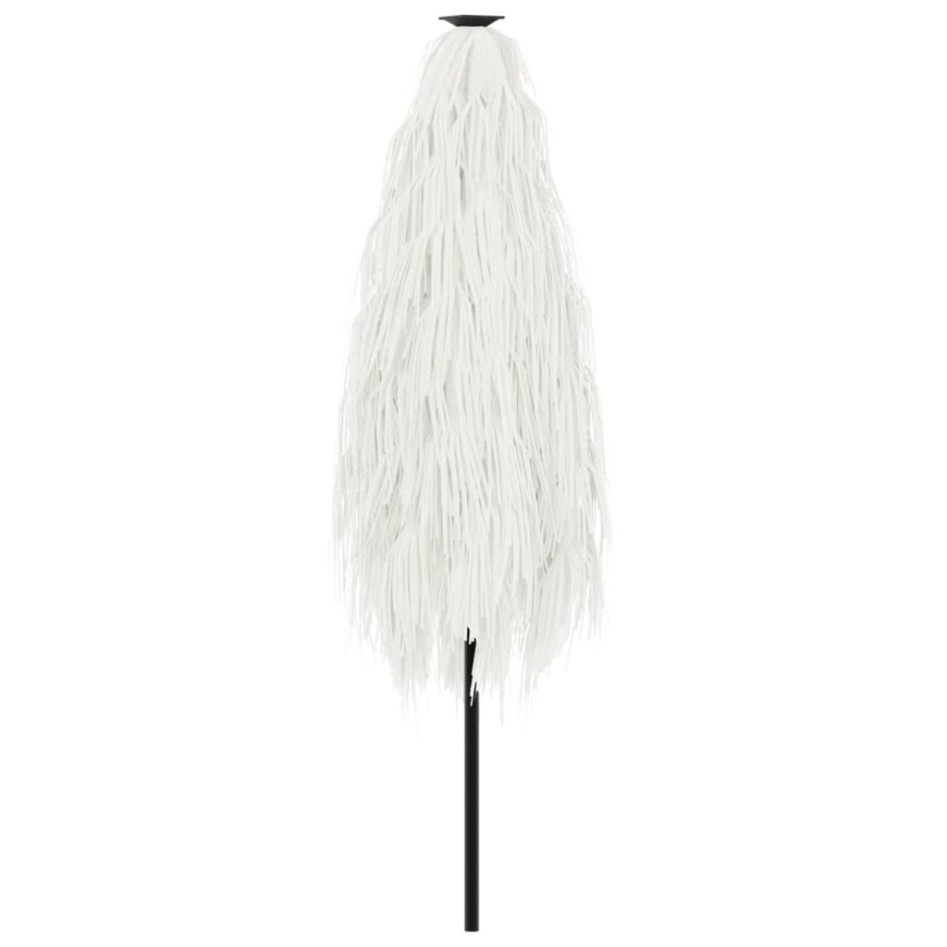 Sombrilla de jardín con poste de acero blanca 288x288x225