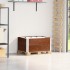 Collares de palets 2 uds madera maciza de pino marrón 80x60