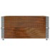 Collares de palets 2 uds madera maciza de pino marrón 120x80