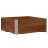 Collares de palets 2 uds madera maciza pino marrón 100x100