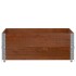 Collares de palets 2 uds madera maciza pino marrón 100x100