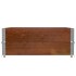 Collares de palets 2 uds madera maciza pino marrón 100x100