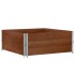 Collares de palets 2 uds madera maciza pino marrón 100x100