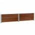 Collares de palets 2 uds madera maciza pino marrón 100x100