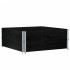 Collares de palets 2 uds madera maciza de pino negro 100x100