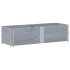 Collares de palets 2 uds madera maciza de pino gris 150x50