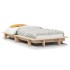 Estructura de cama sin colchón madera maciza de pino 90x200