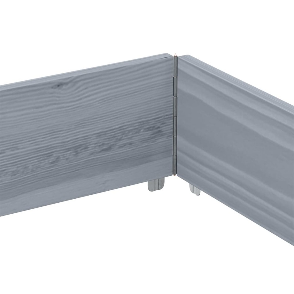 Collar de palet madera maciza de pino gris 150x100