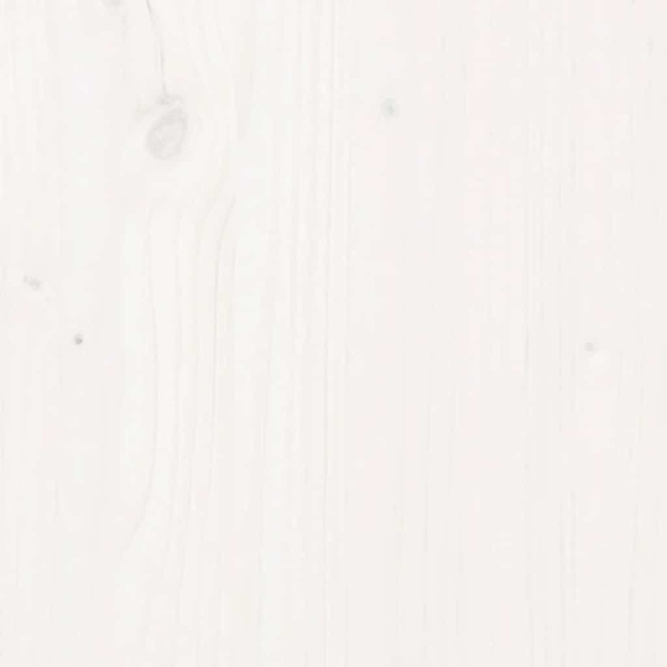 Cama para perros madera maciza de pino blanco 95,5x65,5x28