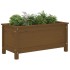 Jardinera madera maciza de pino marrón miel 82,5x40x39