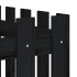 Arriate elevado jardín con valla madera pino negro