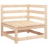 Sofá esquinero de jardín madera maciza de pino 70x70x67