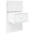 Mesita de noche de pared con luces LED