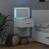 Mesita de noche de pared con luces LED