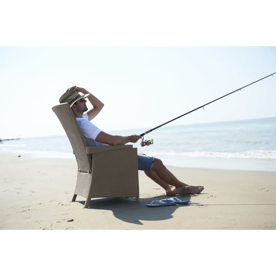 Keter Silla de jardín reclinable Vermont capuchino