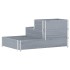Arriate elevado de 3 niveles madera maciza pino gris 120x80